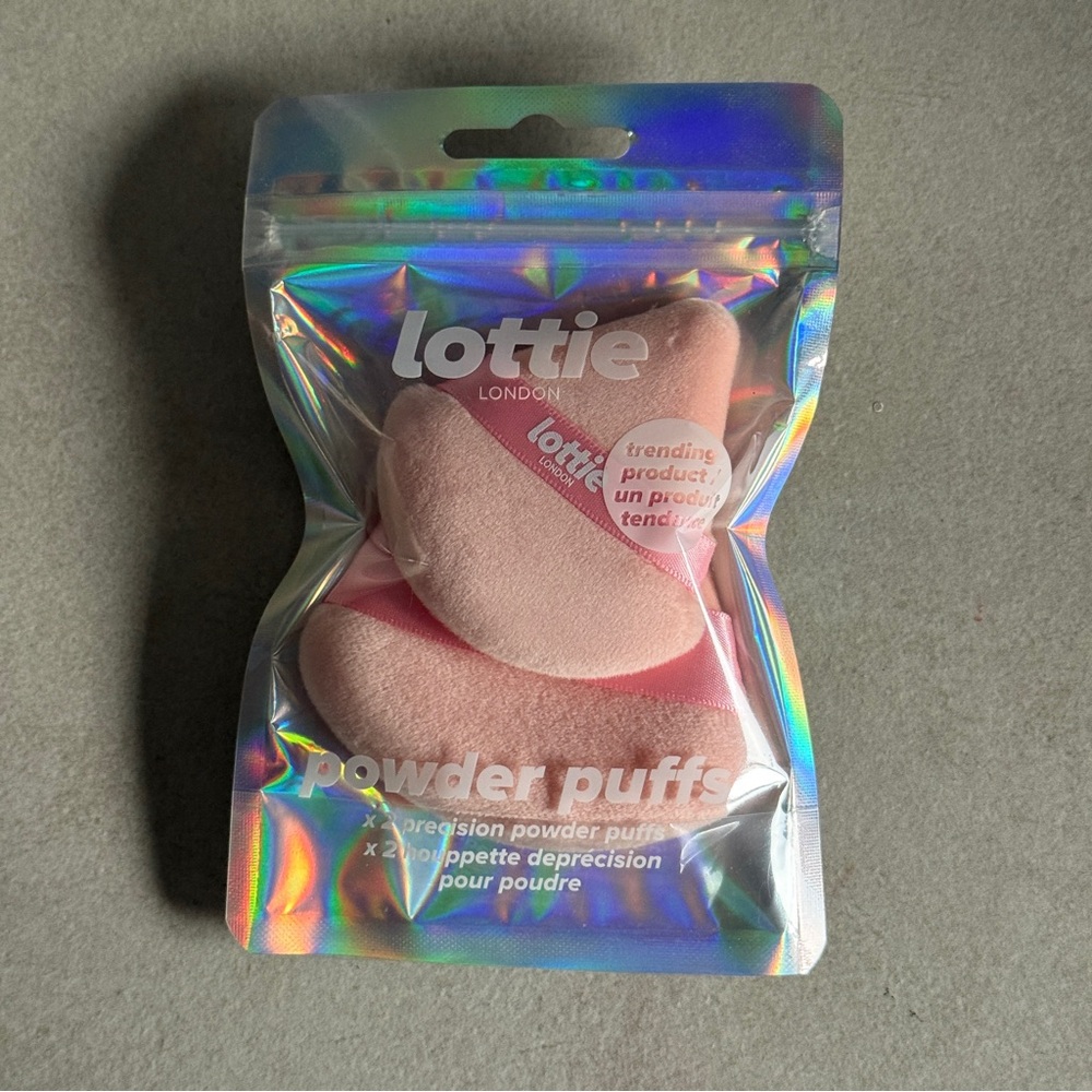 Lottie London Pink Precision Powder Puffs Duo Set Trendy Makeup Tool